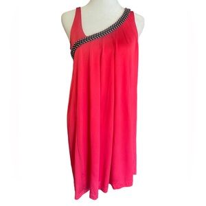 LaROK Y2K Silk Mini Dress Size S Party Studded 2000s 00s Retro Vegas Going Out